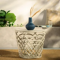 Stolik ogrodowy z pojemnikiem HAMILLO beżowy