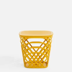 Stolik ogrodowy z pojemnikiem HAMILLO żółty