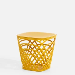 Stolik ogrodowy z pojemnikiem HAMILLO żółty