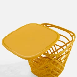 Stolik ogrodowy z pojemnikiem HAMILLO żółty