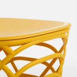 Stolik ogrodowy z pojemnikiem HAMILLO żółty