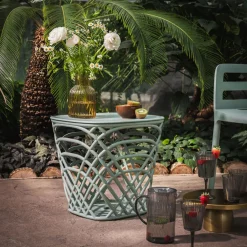 Stolik ogrodowy z pojemnikiem HAMILLO jasnozielony