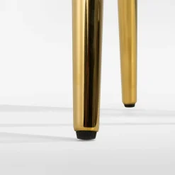 Stolik okrągły na złotych nogach EFUZZO