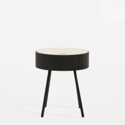 Stolik okrągły szary 40,5x47,5 cm