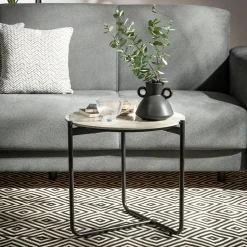 Stolik z ceramicznym blatem SUNEMTI 50 cm