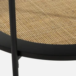 Stolik z rattanem okrągły HOMEKT