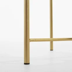 Stolik z tacą złoty 50 cm