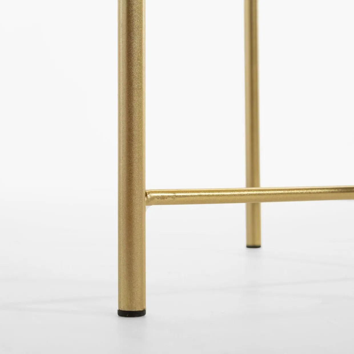 Stolik z tacą złoty 50 cm