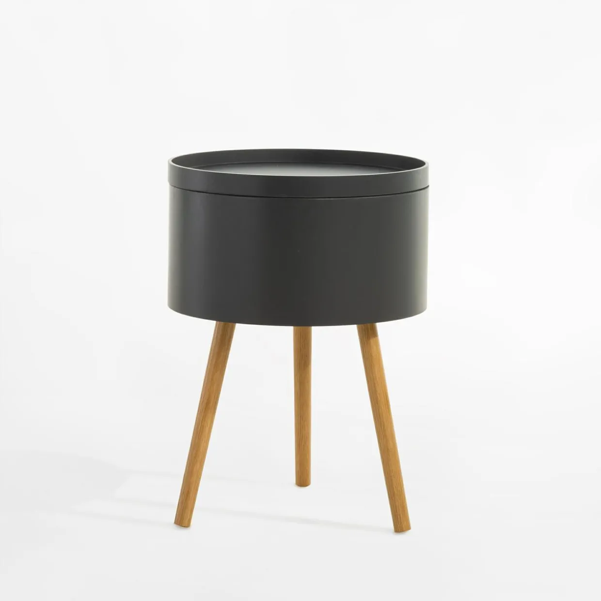 Stolik ze schowkiem FULMIO szary