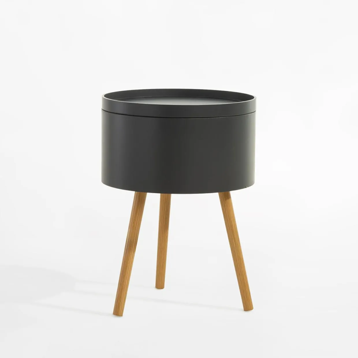 Stolik ze schowkiem FULMIO szary