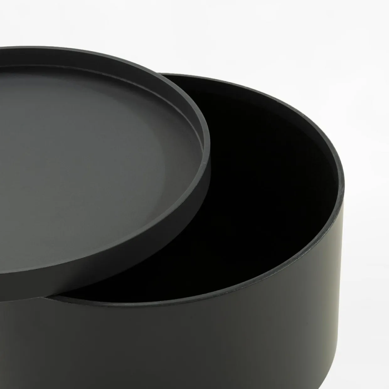 Stolik ze schowkiem FULMIO szary