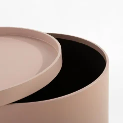 Stolik ze schowkiem FULMIO różowy