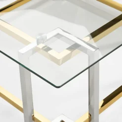 Stolik ze szklanym blatem EFRONDIT