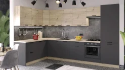 Słupek pod lodówkę MILENA M/D60SL grafit