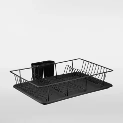 Suszarka do naczyń czarna 48x30 cm