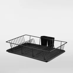 Suszarka do naczyń czarna 48x30 cm