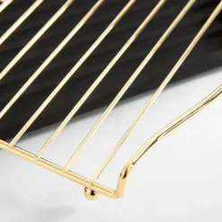 Suszarka do naczyń czarno-złota 47,5x26,5x11 cm