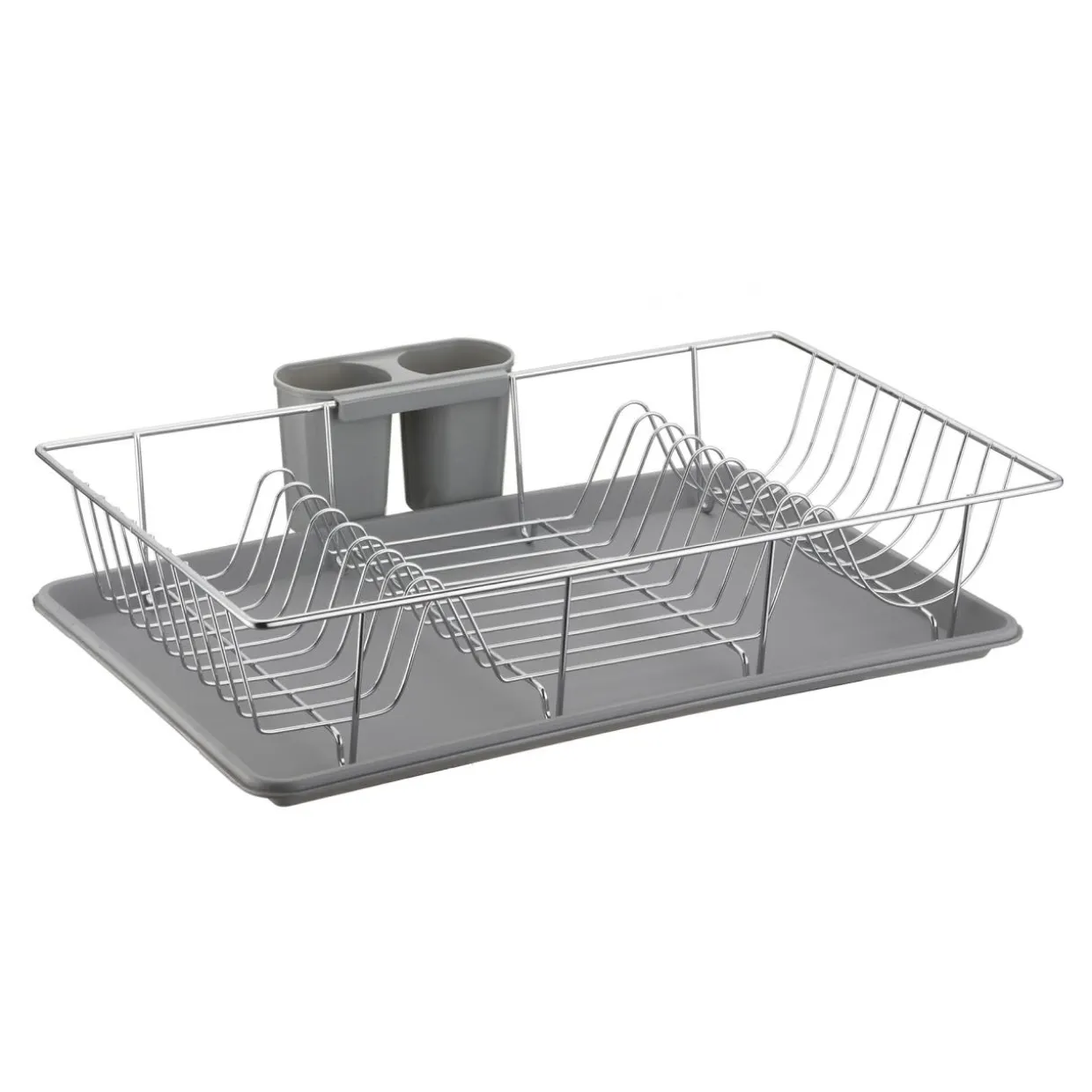 Suszarka do naczyń szara 46,5x31x10 cm