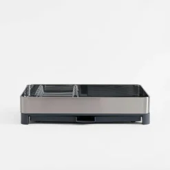 Suszarka na naczynia rozsuwana srebrno-szara 43x29,5x8 cm