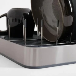 Suszarka na naczynia składana szara 48,3x35x20,2 cm