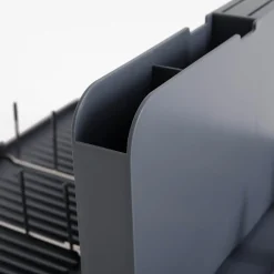 Suszarka na naczynia składana szara 48,3x35x20,2 cm