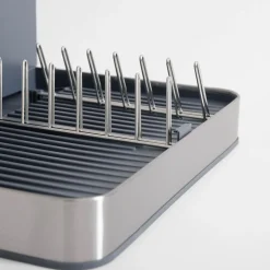 Suszarka na naczynia składana szara 48,3x35x20,2 cm