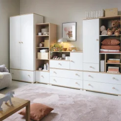 Szafa biała z szufladą ZOYA