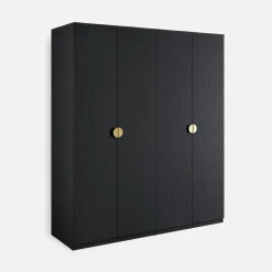 Szafa 4-drzwiowa czarna MOND