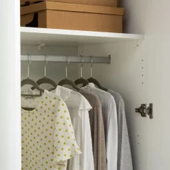 Szafa 5-drzwiowa z listwą okalającą PIANO biała wysoki połysk