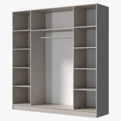 Szafa 4-drzwiowa z lustrem KASZMIR 200 cm