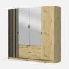 Szafa 4-drzwiowa z lustrem MAXI 200 cm