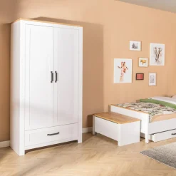 Szafa dwudrzwiowa z szufladą LANZETTE 2D1S