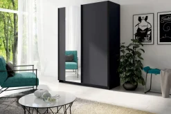 Szafa grafitowa z lustrem GOZO