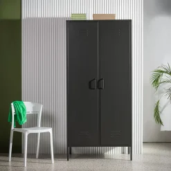 Szafa metalowa grafitowo-czarna BOHOND