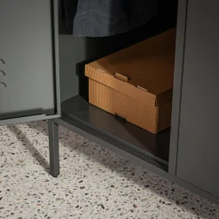 Szafa metalowa grafitowo-czarna BOHOND