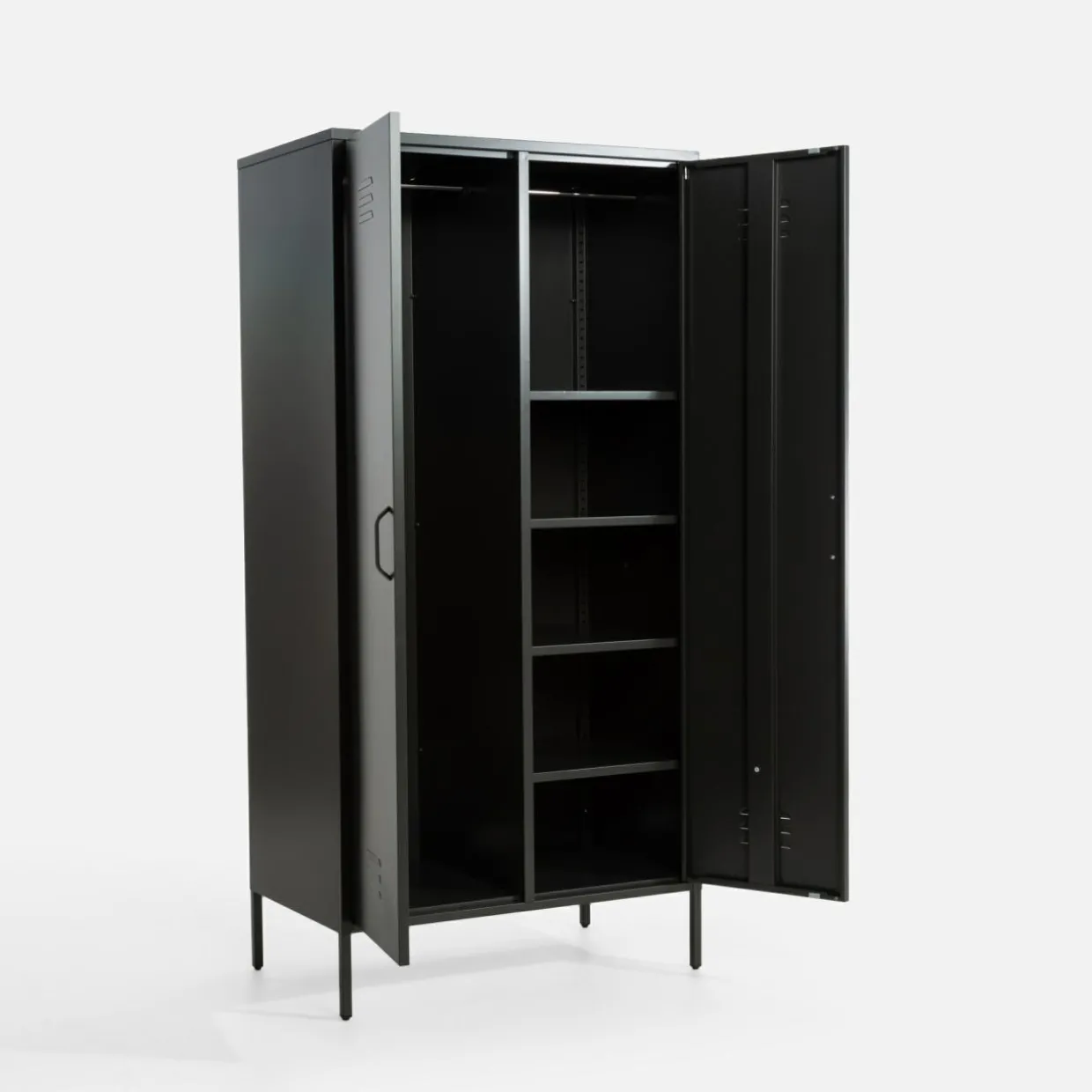 Szafa metalowa grafitowo-czarna BOHOND