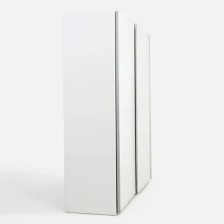 Szafa przesuwna biała TEMPO 2D z półkami