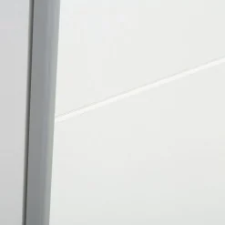 Szafa przesuwna biała TEMPO 2D z półkami