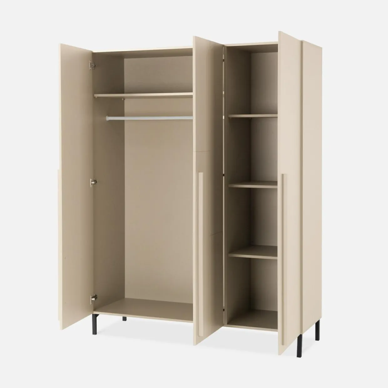 Szafa trzydrzwiowa beżowa SERGIO