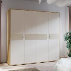 Szafa ubraniowa z ryflowaniem RANKIN