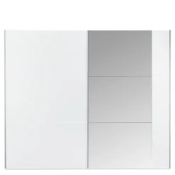 Szafa z lustrem biała BASTIA 250 cm