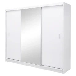 Szafa z oświetleniem biała MARSYLIA