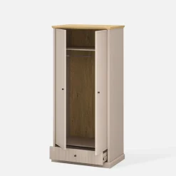 Szafa z szufladą IDELLO taupe dąb kamienny