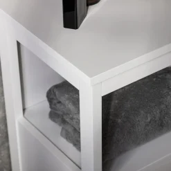 Szafka łazienkowa biała PARLA