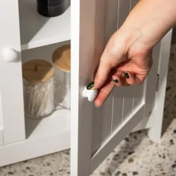 Szafka łazienkowa biała PARLA