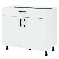 Szafka dolna 2-drzwiowa z szufladą T/D90S1 biały połysk