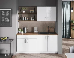 Szafka dolna 2-drzwiowa z szufladą T/D90S1 biały połysk