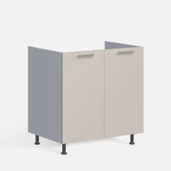 Szafka dolna MILENA pod zlewozmywak 80 cm kaszmir