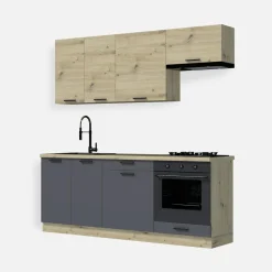 Szafka dolna stojąca pod piekarnik MILENA grafit