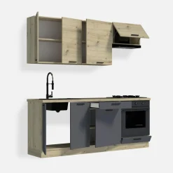 Szafka dolna stojąca pod piekarnik MILENA grafit